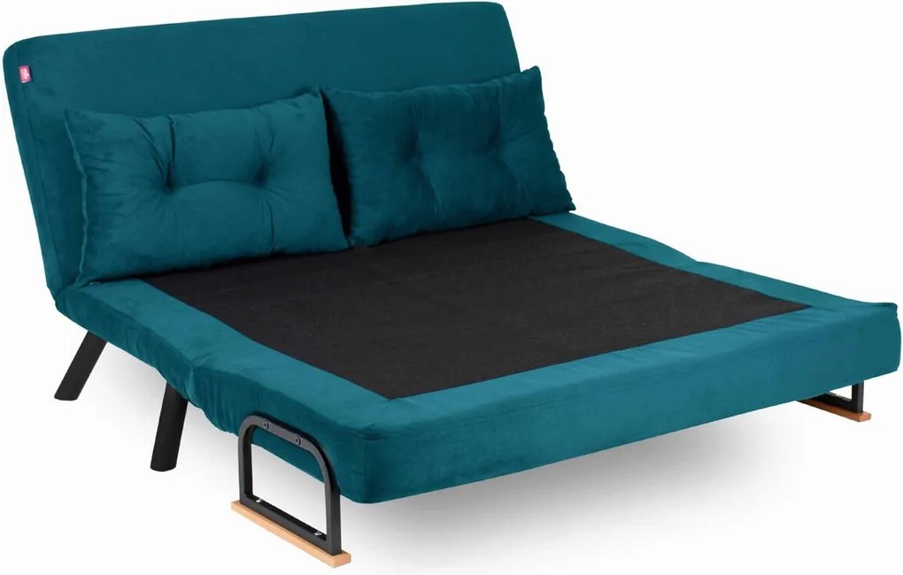 Canapea extensibila 2 locuri, Atelier del Sofa, 859FTN1276, Verde petrol