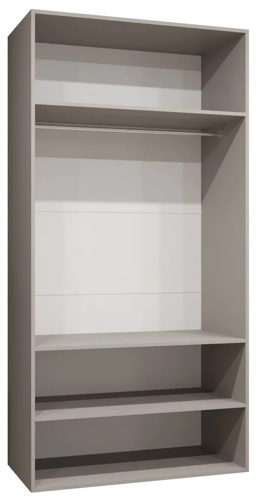 Dulap de haine 100 cm Mirabella 1 (Cașmir + Auriu). 1126346