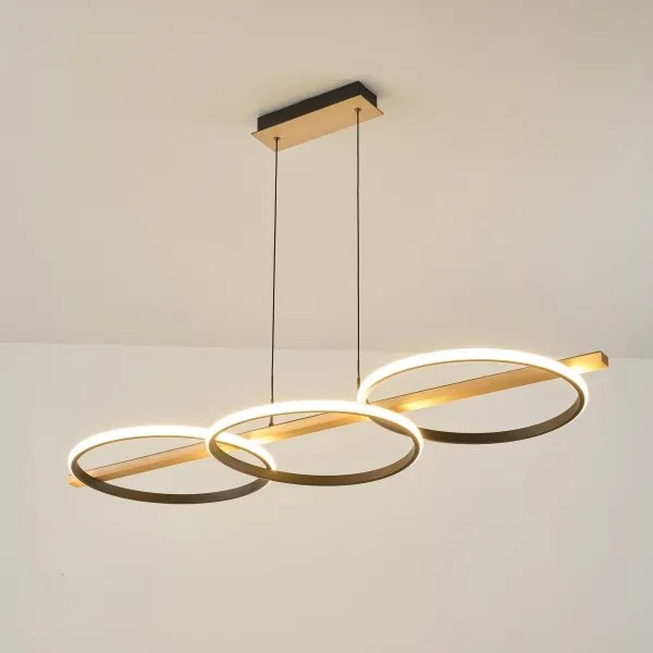 Lustră LED pe cablu Zuma Line MD3913-3-3BWLT ALMERIA LED/35W/230V