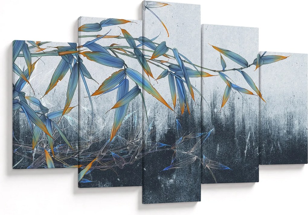 Tablou - Bambus pe perete (150x105 cm)
