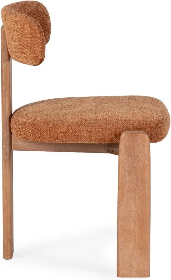 Scaune de dining cărămizii 2 buc. tapițate Nadia – MOME