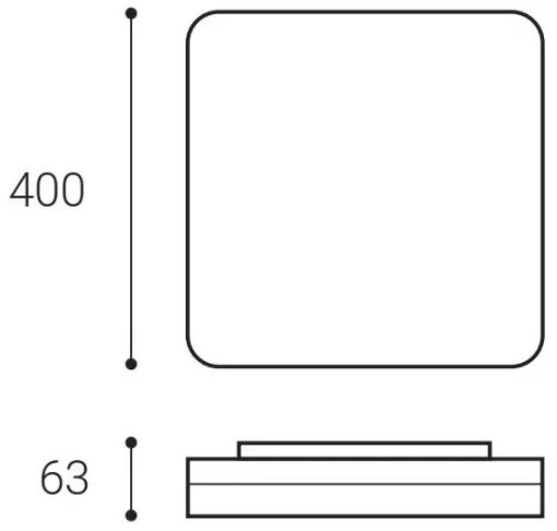 Plafonieră LED LED2 SQUARE II LED/30W/230V 3000/4000/5700K IP54