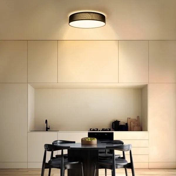 Plafonieră LED dimabilă Solight WO8014 PENLEY LED/48W/230V d. 40 cm negru + telecomandă