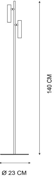 Lampadar LED dimabil Lucide 79781/10/30 PHILON 2xLED/4,5W/230V