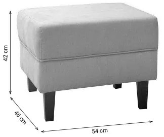 Taburet GALA 42x54 cm albastru