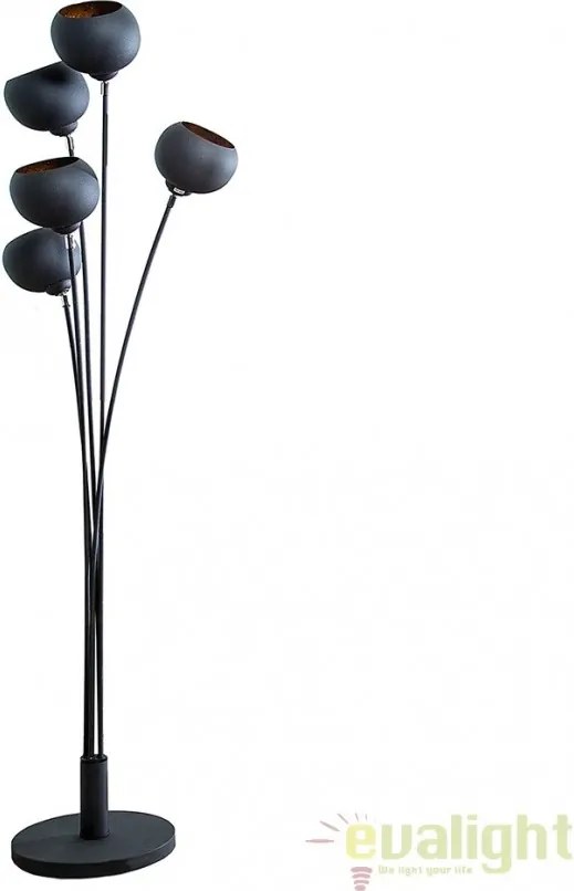 Lampadar / Lampa de podea moderna Magma negru/ auriu A-37004 VC