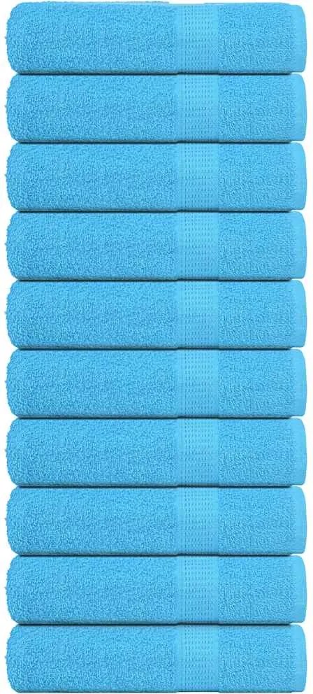 vidaXL Prosoape de duș, FROGN, 10 buc., turcoaz, 70x140 cm, 360 g/m²