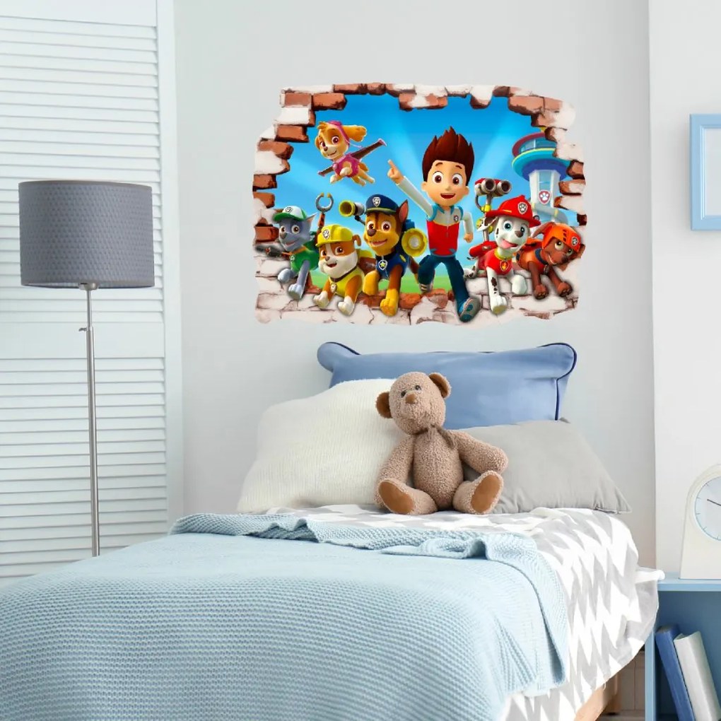 Autocolant de perete "PAW patrol 4" mărimea: 70x50cm