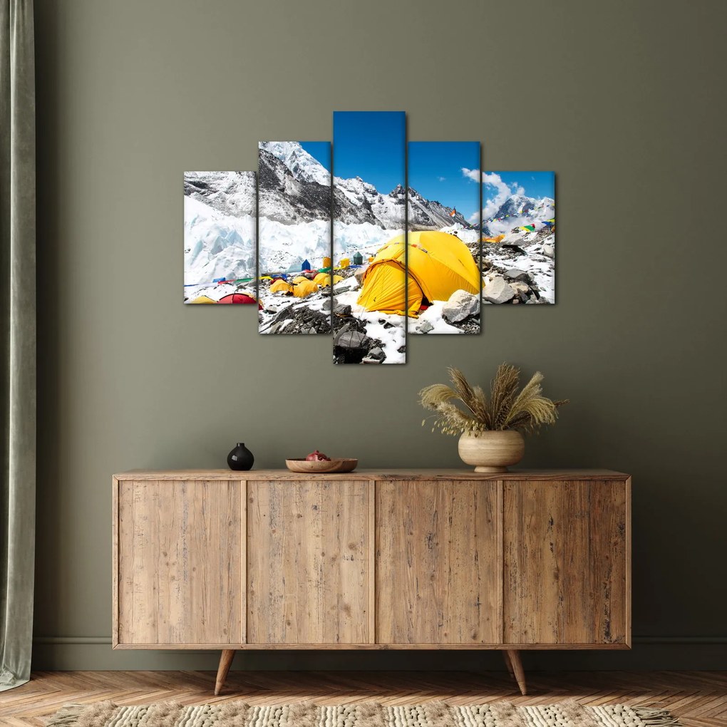 Tablou - Camping la munte (150x105 cm)
