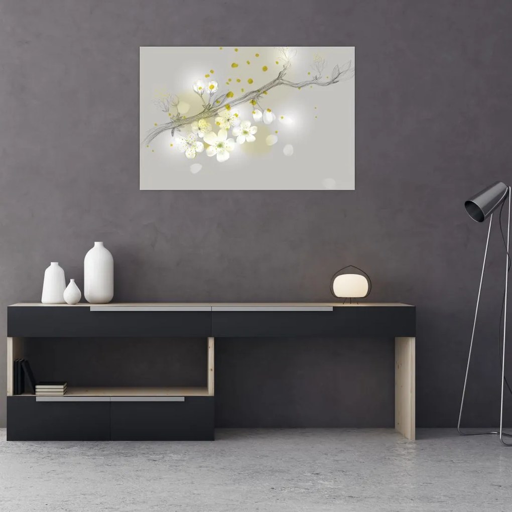 Tablou - Crenguțe înflorite (90x60 cm)