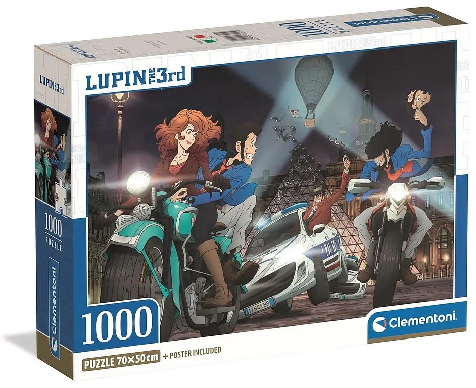 Anime Puzzle compact Lupin III 1000 piese Clementoni