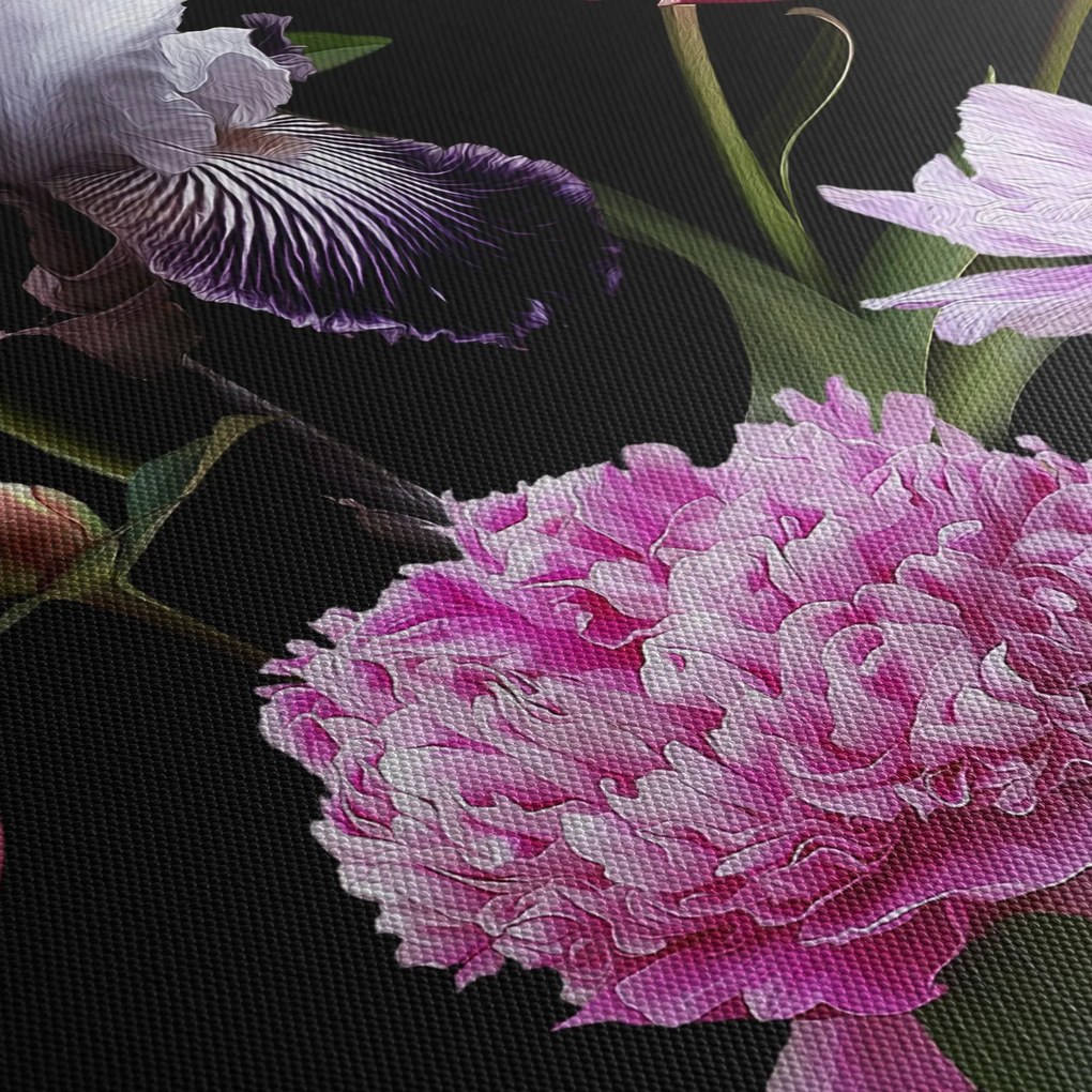Tablou - Ilustrație de flori (120x50 cm)