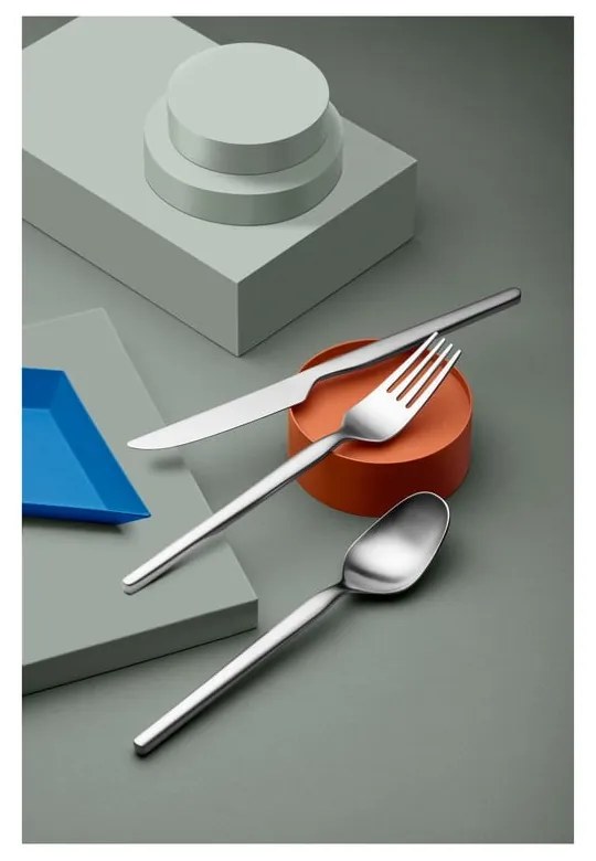 Tacâmuri argintii din oțel inoxidabil 16 buc. Dorotea – Gense