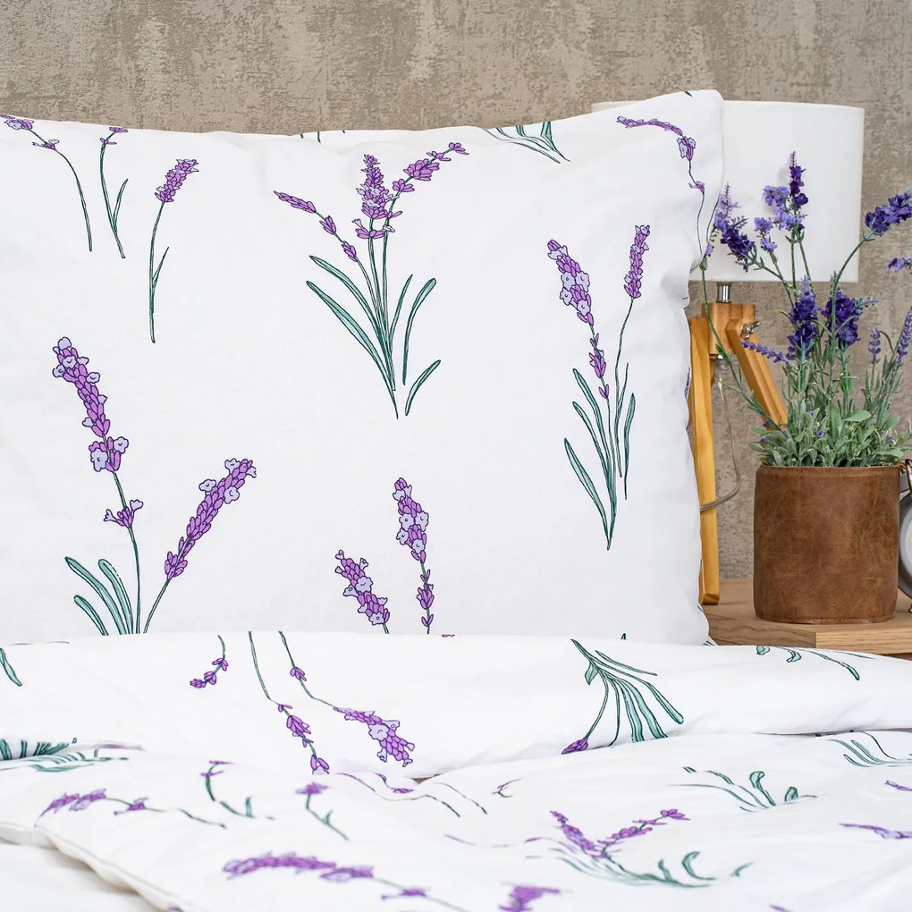 Lenjerie de pat din bumbac 4Home Lavender , 140 x220 cm, 70 x 90 cm, 140 x 220 cm, 70 x 90 cm