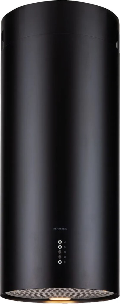 Klarstein Bolea, hota tip insulă, Ø38cm, mod de recirculare/extracție a aerului, 651m³/h, LED, inclusiv filtre de cărbune activ