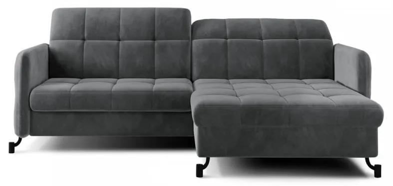 Canapea extensibila cu spatiu pentru depozitare, 225x105x160 cm, Lorelle R03, Eltap (Culoare: Galben texturat / Solar 45)