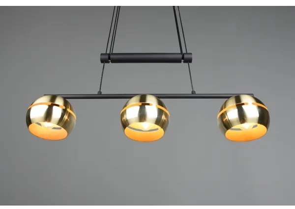 Lustră pe cablu FLETCHER 3xE14/40W/230V alamă Trio