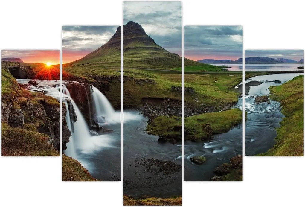 Tablou - Kirkjufell la apus (150x105 cm)