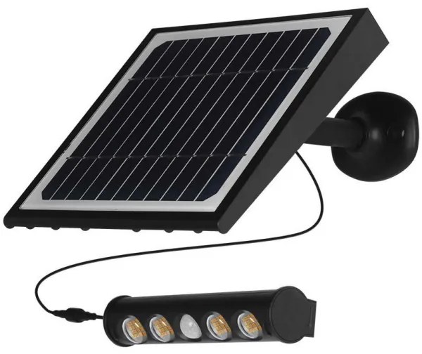 LED lampă solară de perete cu senzor, 8W, 3,7V, IP65, 4000K, 4000 mAh