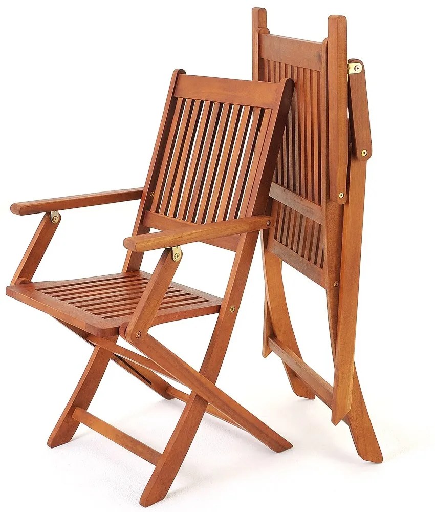 Set de mobilier SYDNEY, 5 piese, lemn natural Casaria