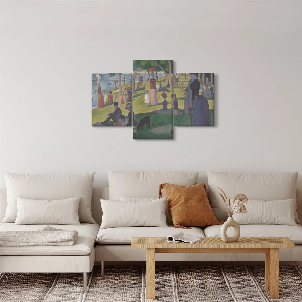 Tablou - Georges Seurat, A Sunday on La Grande Jatte, reproducere (90x60 cm)