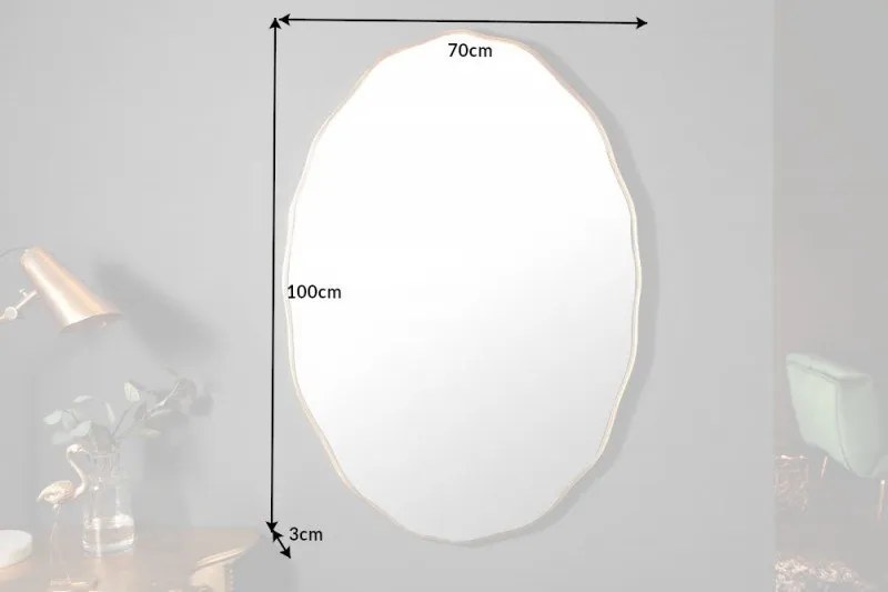 Oglinda de perete decorativa Elegancia 100cm oval