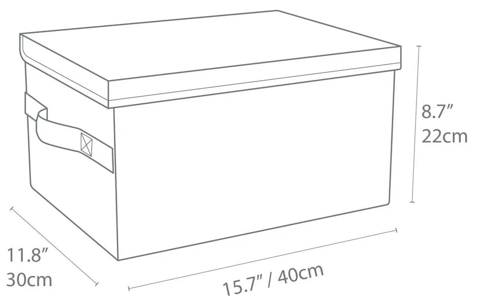 Cutie de depozitare Bigso Box of Sweden Wanda, 30 x 20 cm, bej