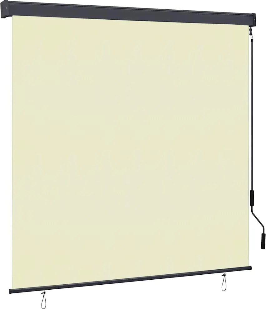 vidaXL Jaluzea tip rulou de exterior, crem, 170 x 250 cm