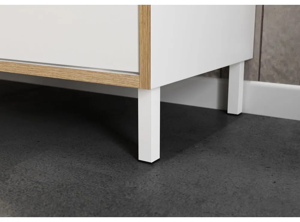 Dulap sub chiuvetă, alb, înalt 80x60 cm Topeka – Germania