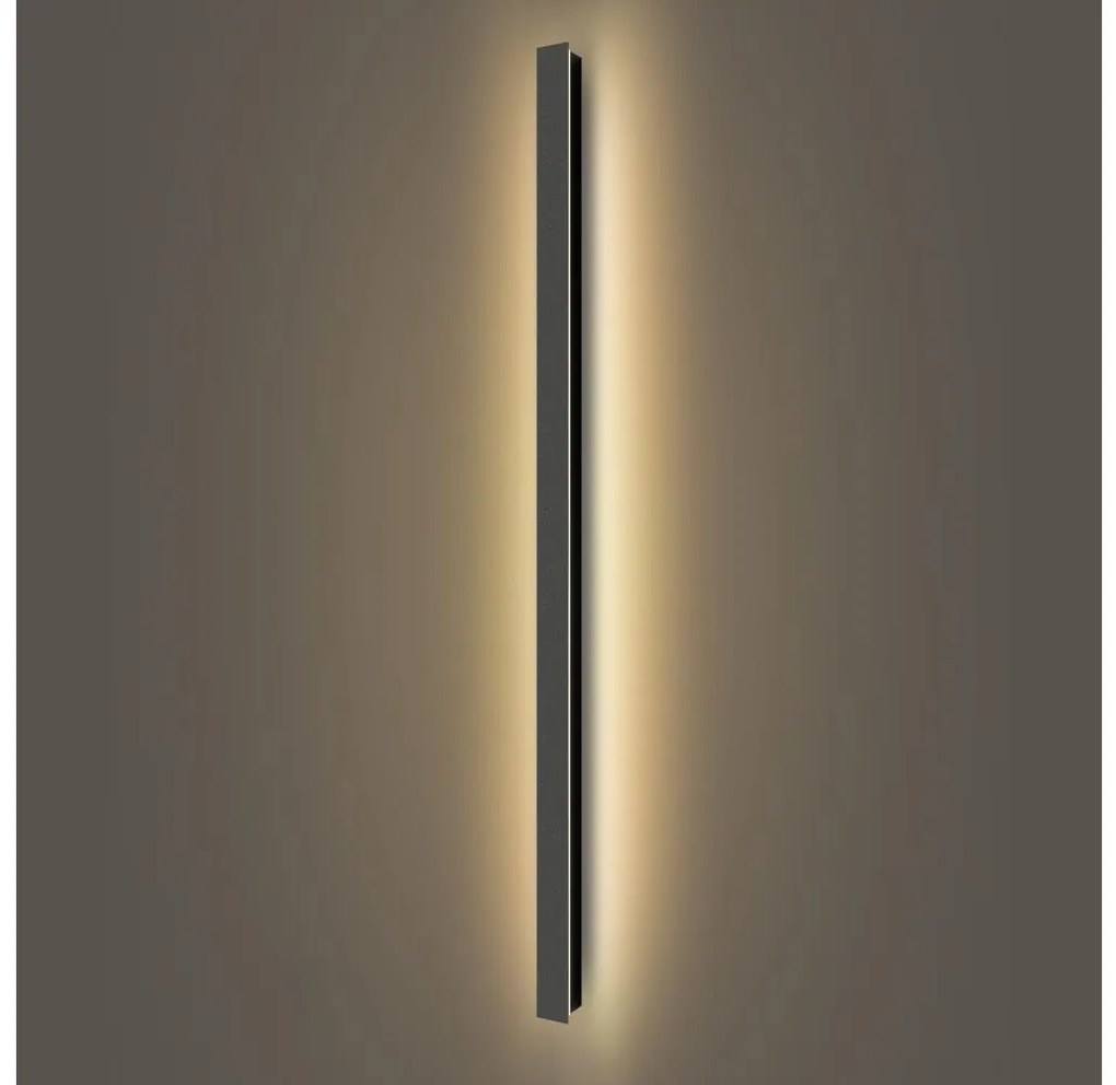 Brilagi - Aplica de perete LED pentru exterior LINEAR, 32 W, 230 V, 3000 K, IP65, negru