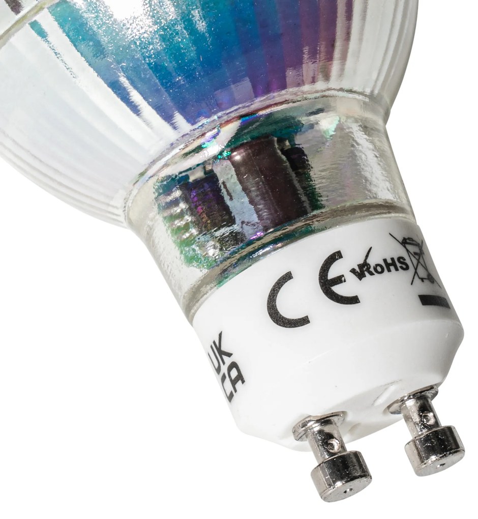 Set de 5 becuri LED GU10 cu 3 trepte de intensitate luminoasă, 7W, 600 lm, 3000K