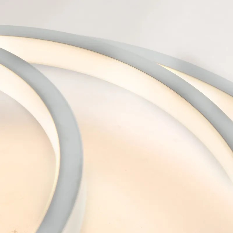 Plafoniera moderna alba incluzând LED și dimmer - Rondas