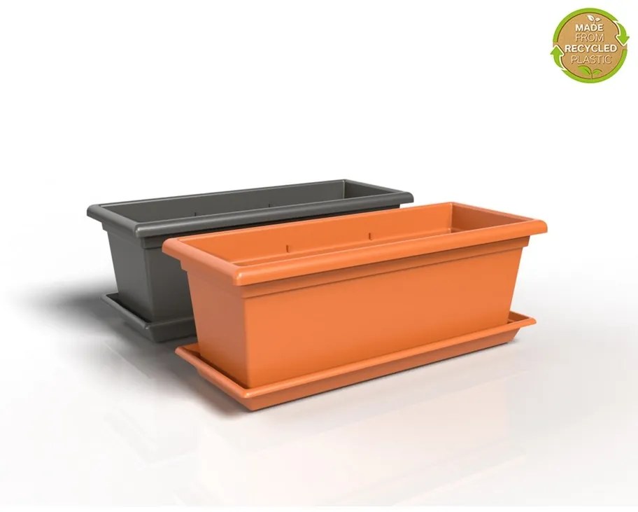 Ghiveci decorativ Gardenico Magnus teracota, 100 cm, 100 cm