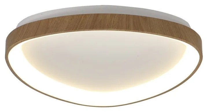 Plafoniera LED cu telecomanda NISEKO II Triangular Wood 50W