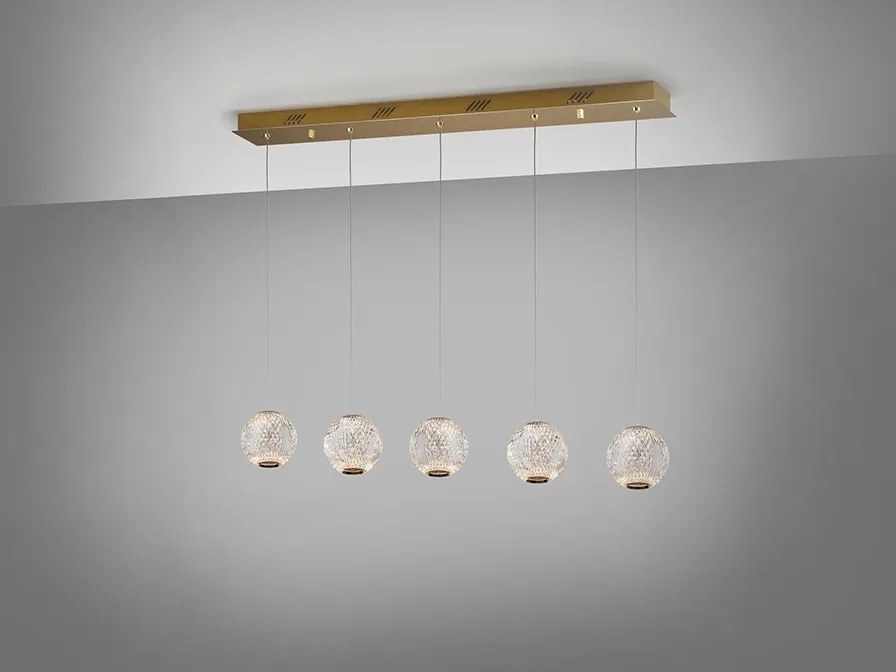 Lustra cu 5 pendule LED design modern Austral SV-354264