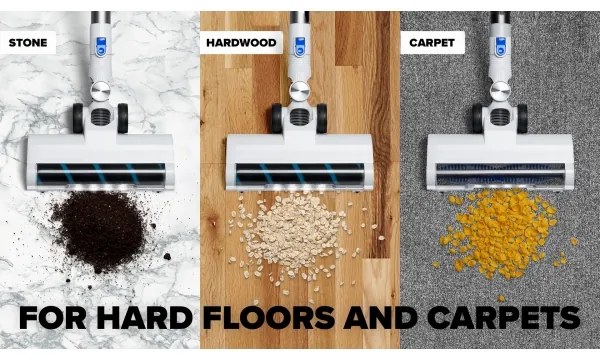 Niceboy ION Hurricane H5 - Aspirator vertical wireless 2în1 150W/2200 mAh alb/al