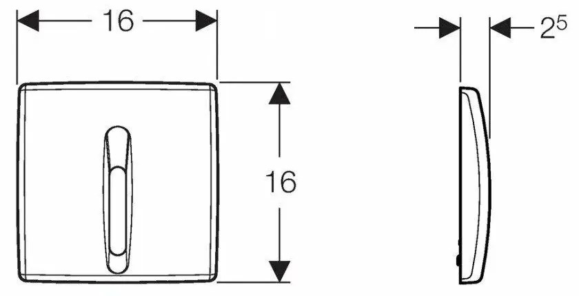 Element de montare pentru pisoar, 112-130 cm, universal, pentru controlul spalarii pisoarelor Basic Alb mat
