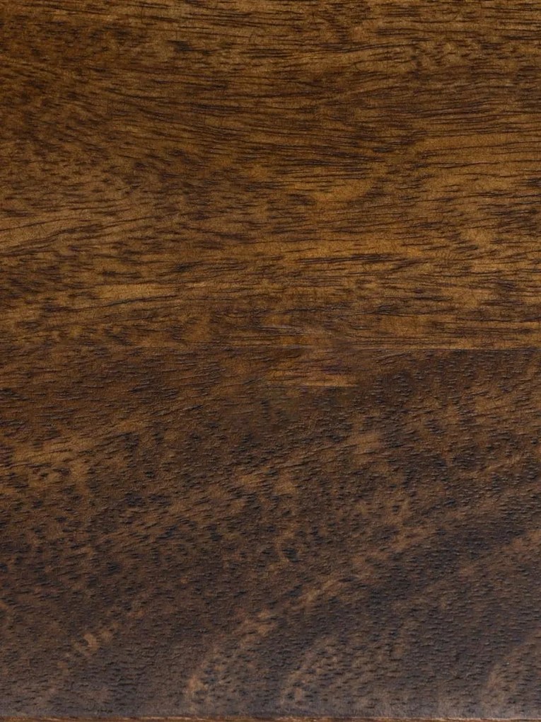 Etajeră de perete din lemn de mango și metal, cu 2 rafturi, maro antichizat, finisaj satinat, 80×30×67 cm, „Watkins"