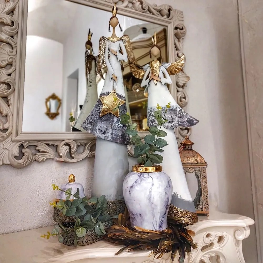 Statueta inger din metal 82 cm - modele diverse
