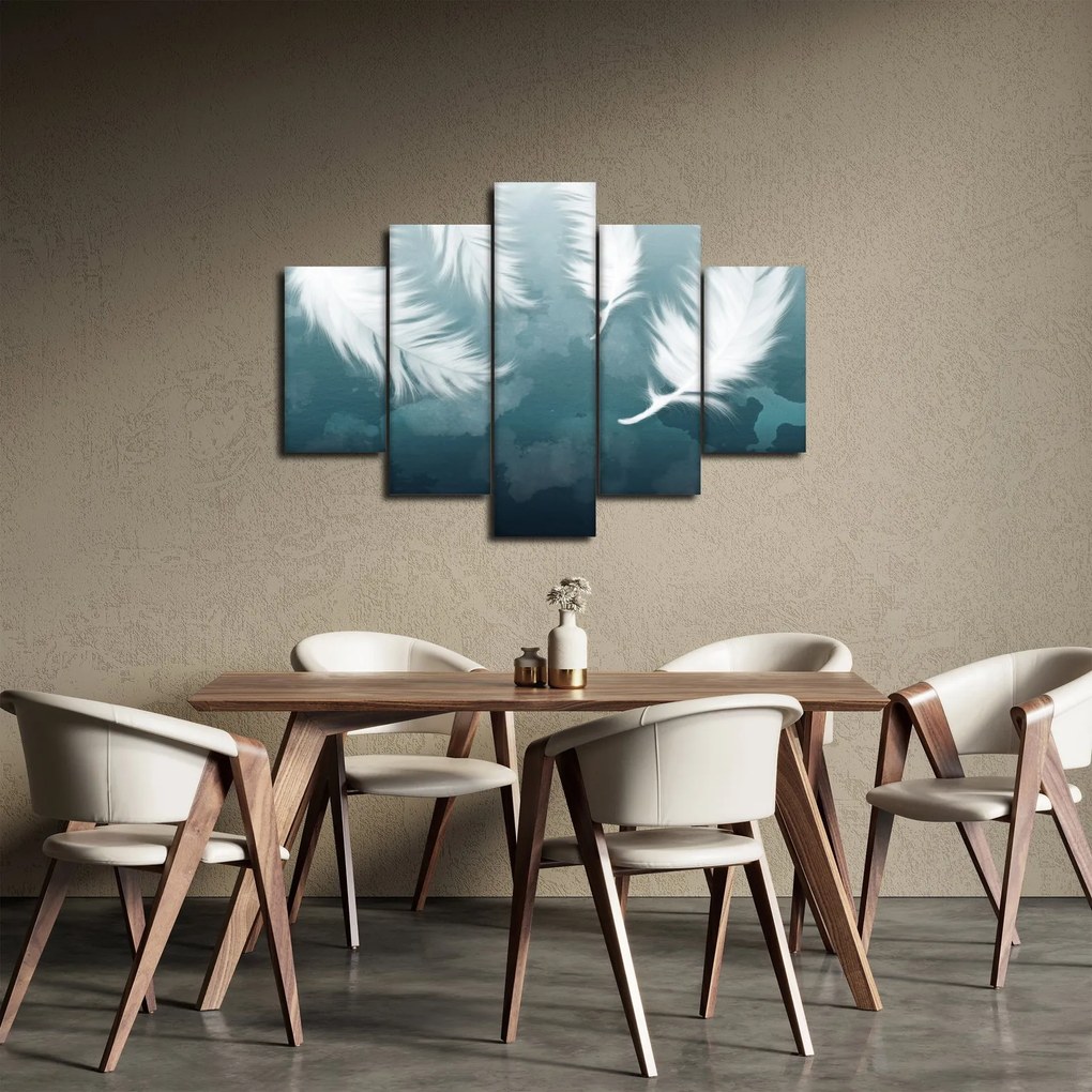 Tablou - Pene albe (150x105 cm)