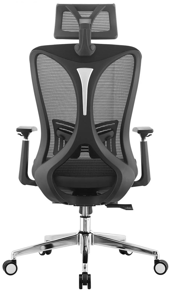Scaun ergonomic, Full Mesh, Sezut Translatie, cotiere 3D, suport picioare, Negru