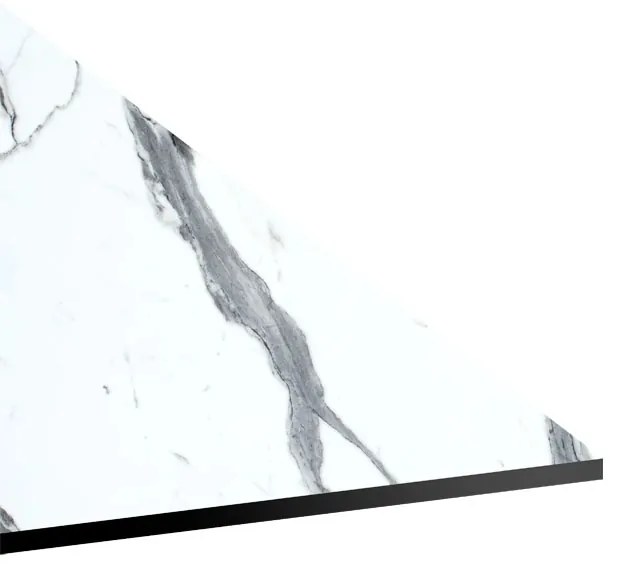 Blat de masa Melody, Pako World, Marmura Alba, 12mm, 69x120 cm