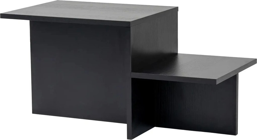 Masuta cafea HARMONY, negru, PAL, 80x40x40 cm