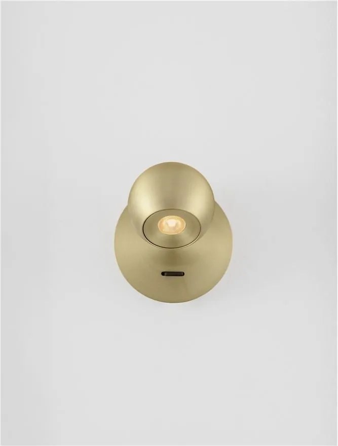 Aplica de perete cu spot LED SFERA aurie