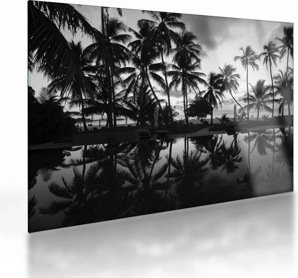 Tablou pe sticlă - Insula tropicală (70x50 cm)