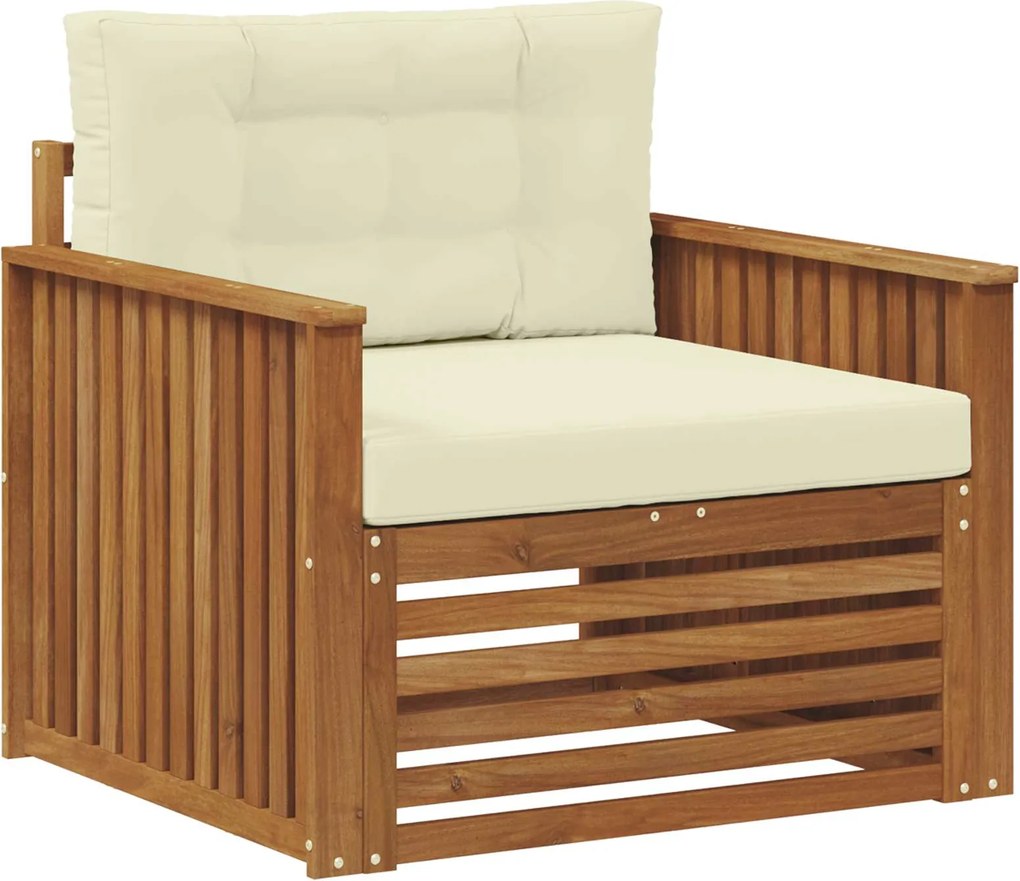 vidaXL Set de canapele de exterior Lemn de acacia solid și poliester