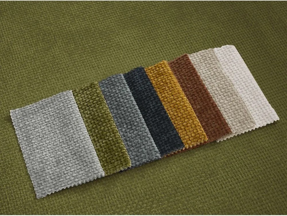 Canapea verde extensibilă cu tapițerie din chenille 228 cm Neyo – Bobochic Paris