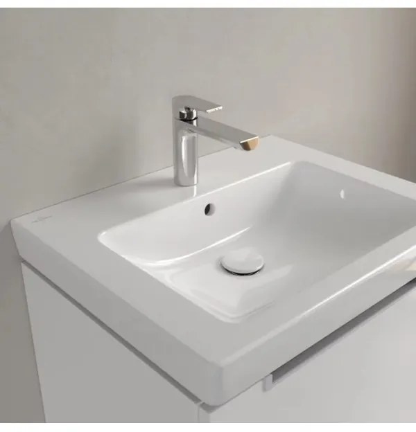 Lavoar pe mobilier, Villeroy&Boch Subway 2.0, 60x47cm, Alb Alpin, 7113F001