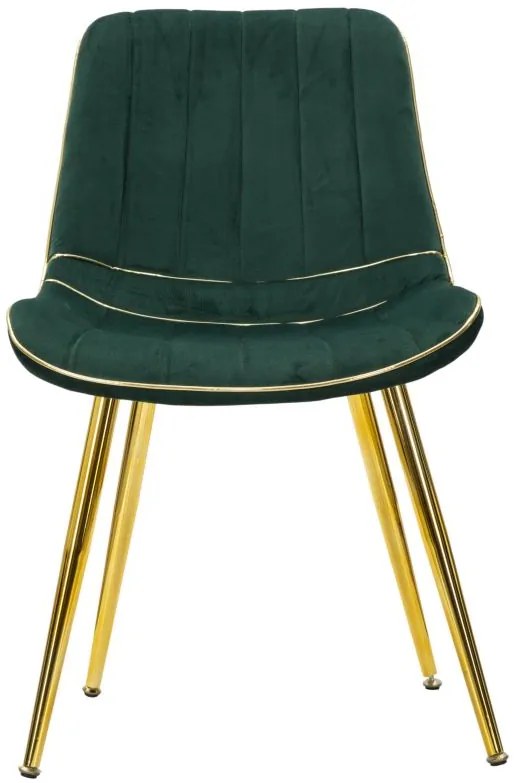 Mauro Ferretti SCAUN PARIS VERDE/AURIU SET 2 BUC CM 51X59X79