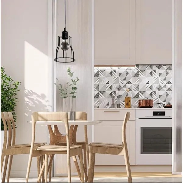 Lustră pe cablu 1xE27/60W/230V d. 15 cm negru